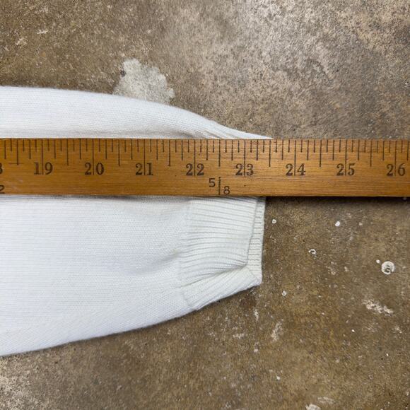 Alfred Dunner‎ Women’s XL White Floral Argyle Sweater Pullover Beaded Embroidery - Picture 9 of 9